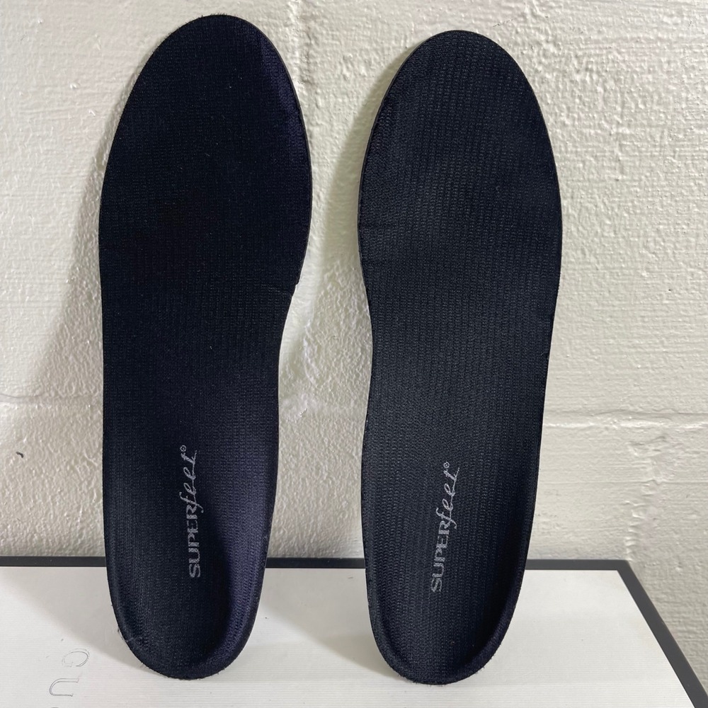 Superfeet Insoles Black All Purpose Arch Support Men's 9.5-11 Women's 10.5-12